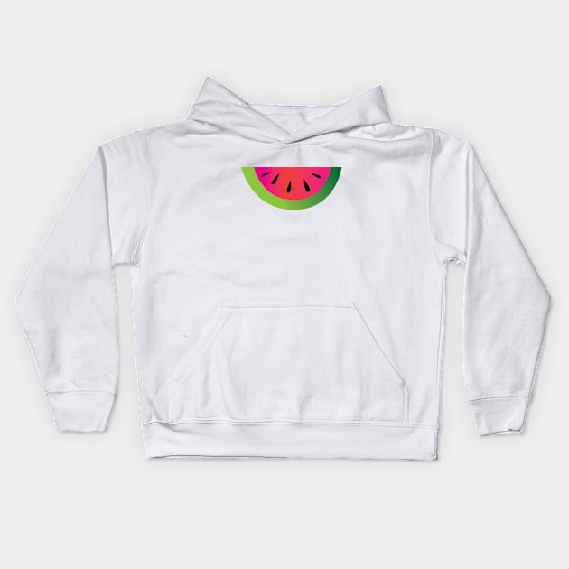 Watermelon slice Kids Hoodie by HelenDBVickers